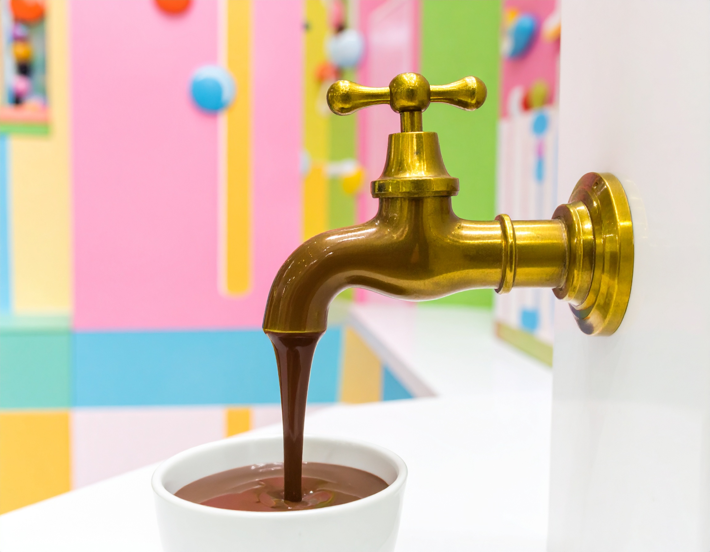 チョコレートの出る蛇口